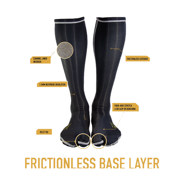 Worn Frictionless Thermals 1.5mm Split Toe for Sale | Kite Paddle Surf