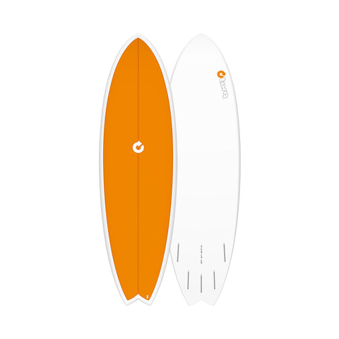 Torq TET Mod Fish Colored Deck Orange Surfboard